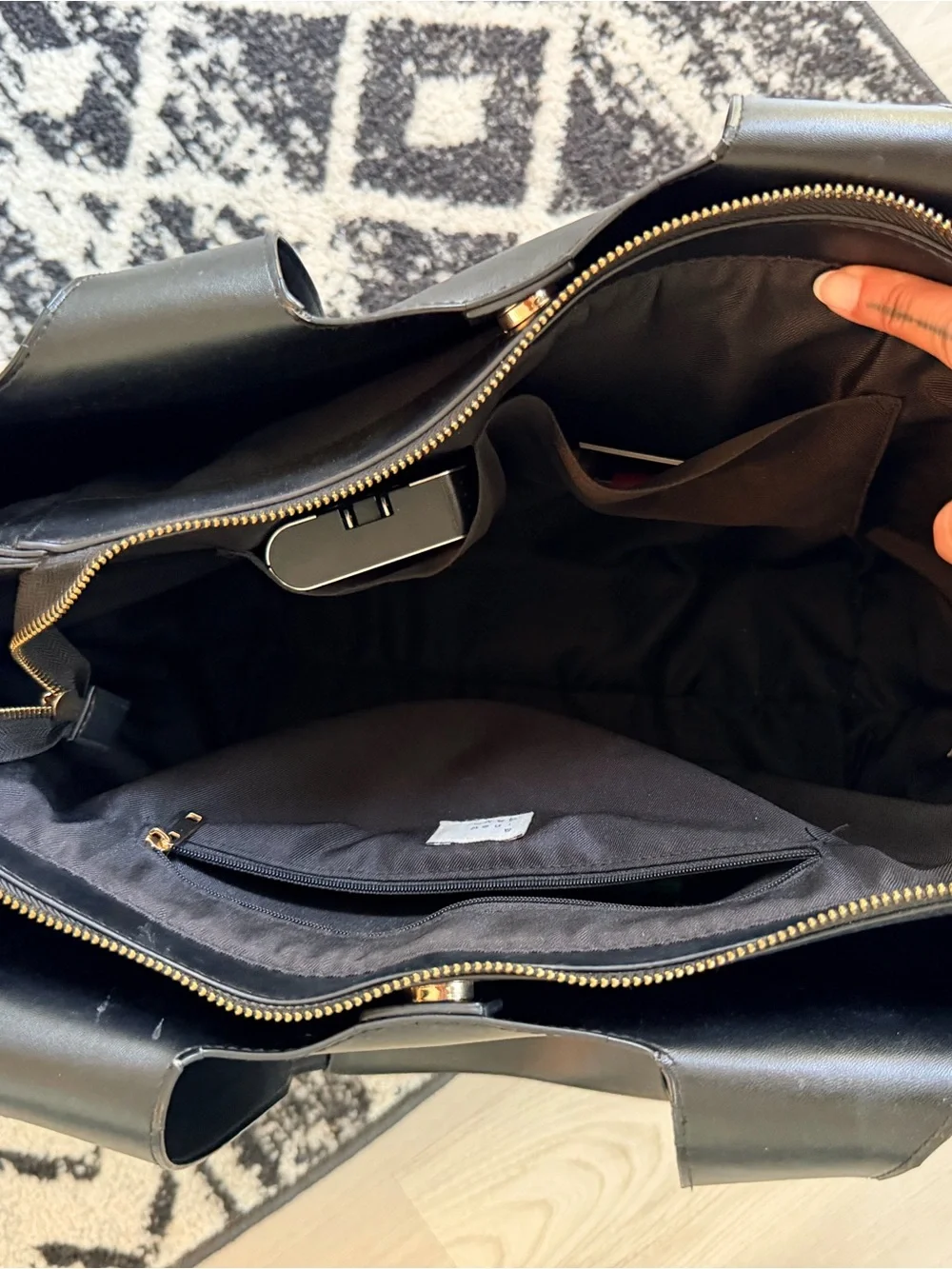 Classic Black Tote Bag